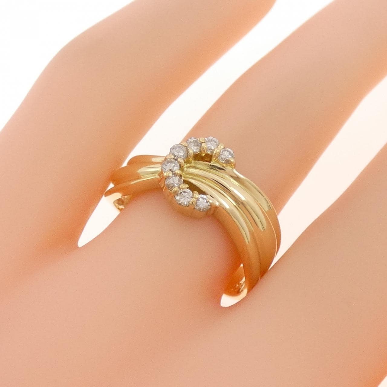 K18YG ダイヤモンド リング 0.20CT