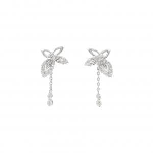 K18WG 2WAY ダイヤモンド ピアス 0.50CT