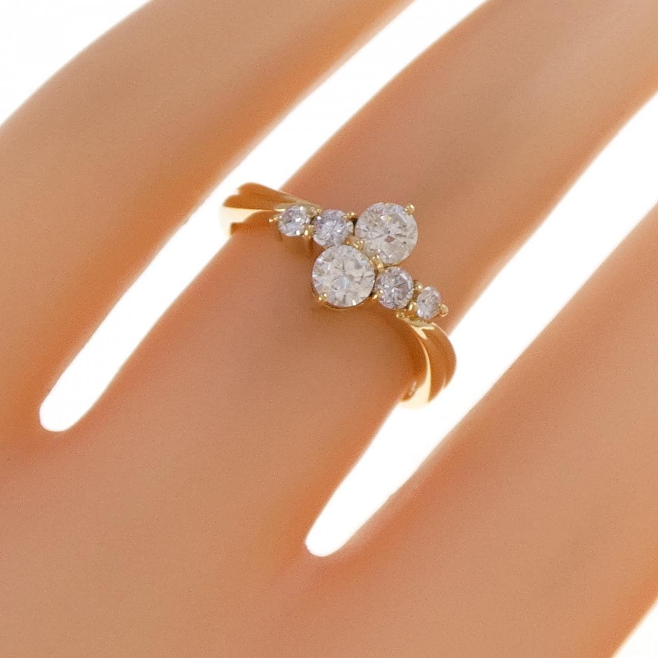 K18YG ダイヤモンド リング 0.53CT