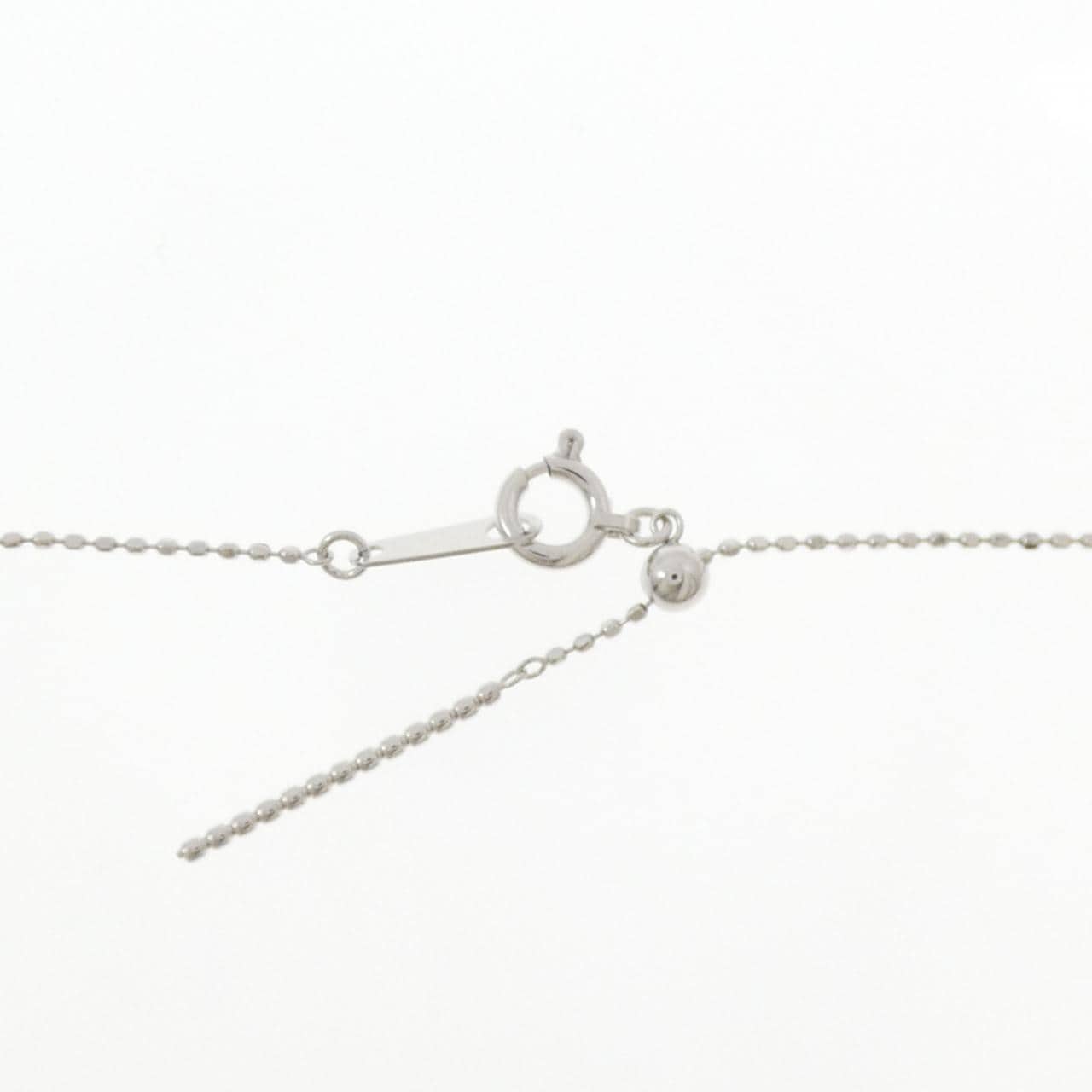 PT900/K18WG クロス ダイヤモンド ネックレス 1.0CT