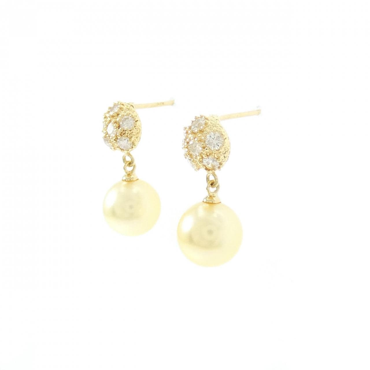 K18YG アコヤパール ピアス 7mm