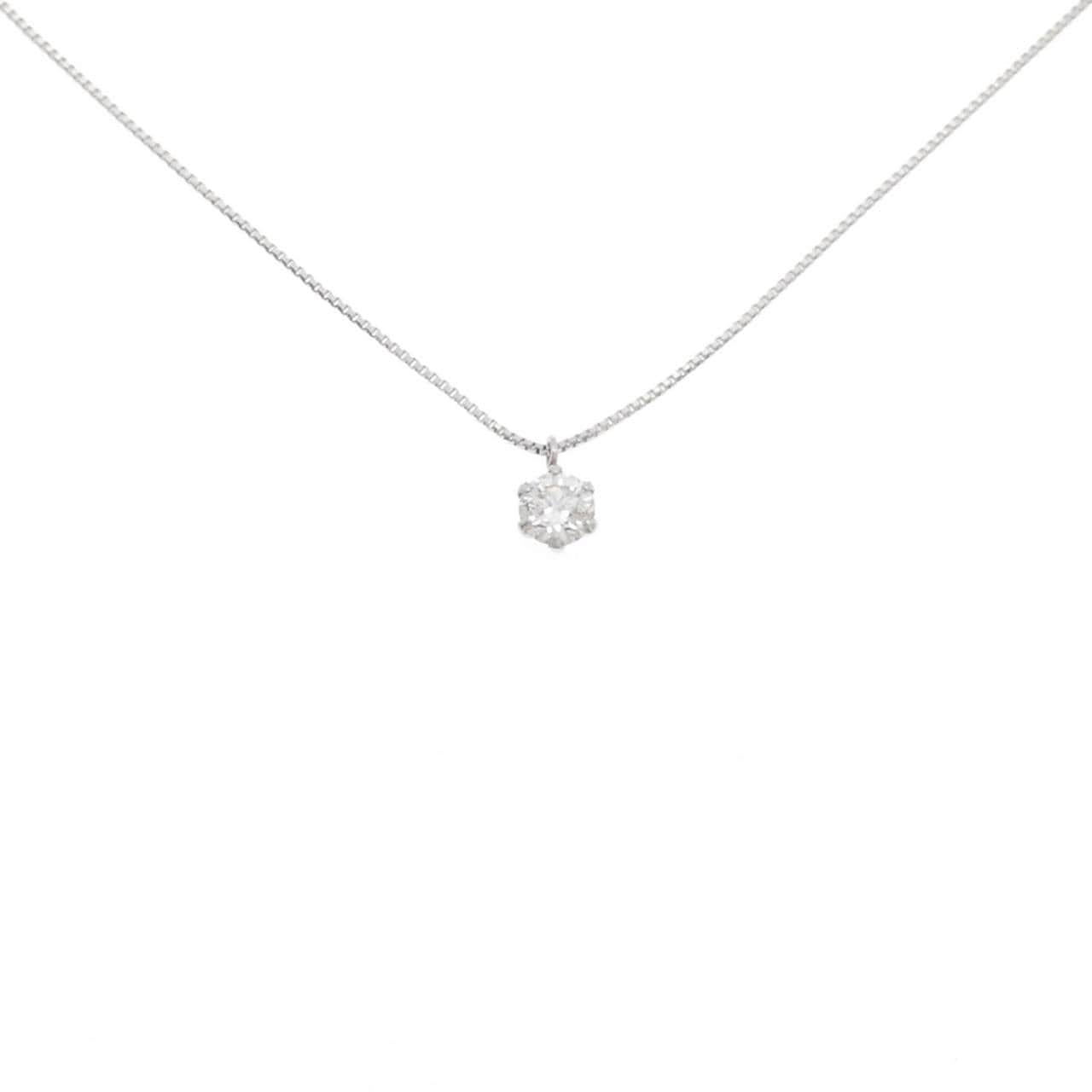 PT900/PT850 ソリティア ダイヤモンド ネックレス 0.225CT