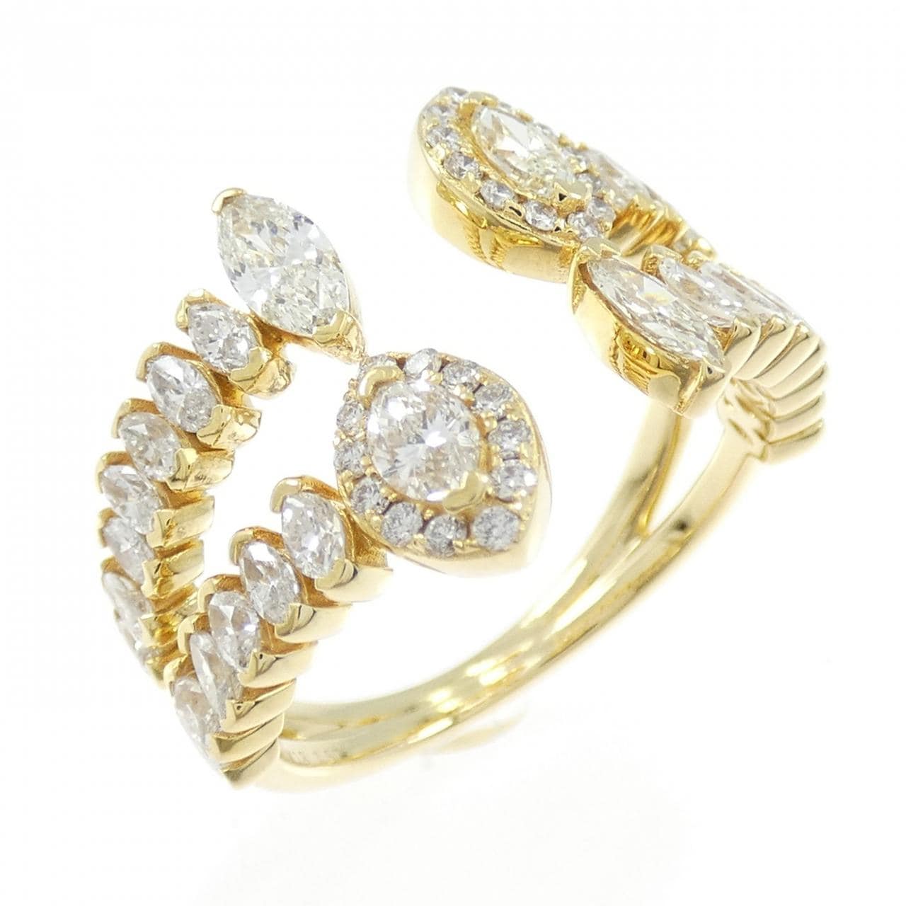【新品】K18YG ダイヤモンド リング 1.57CT