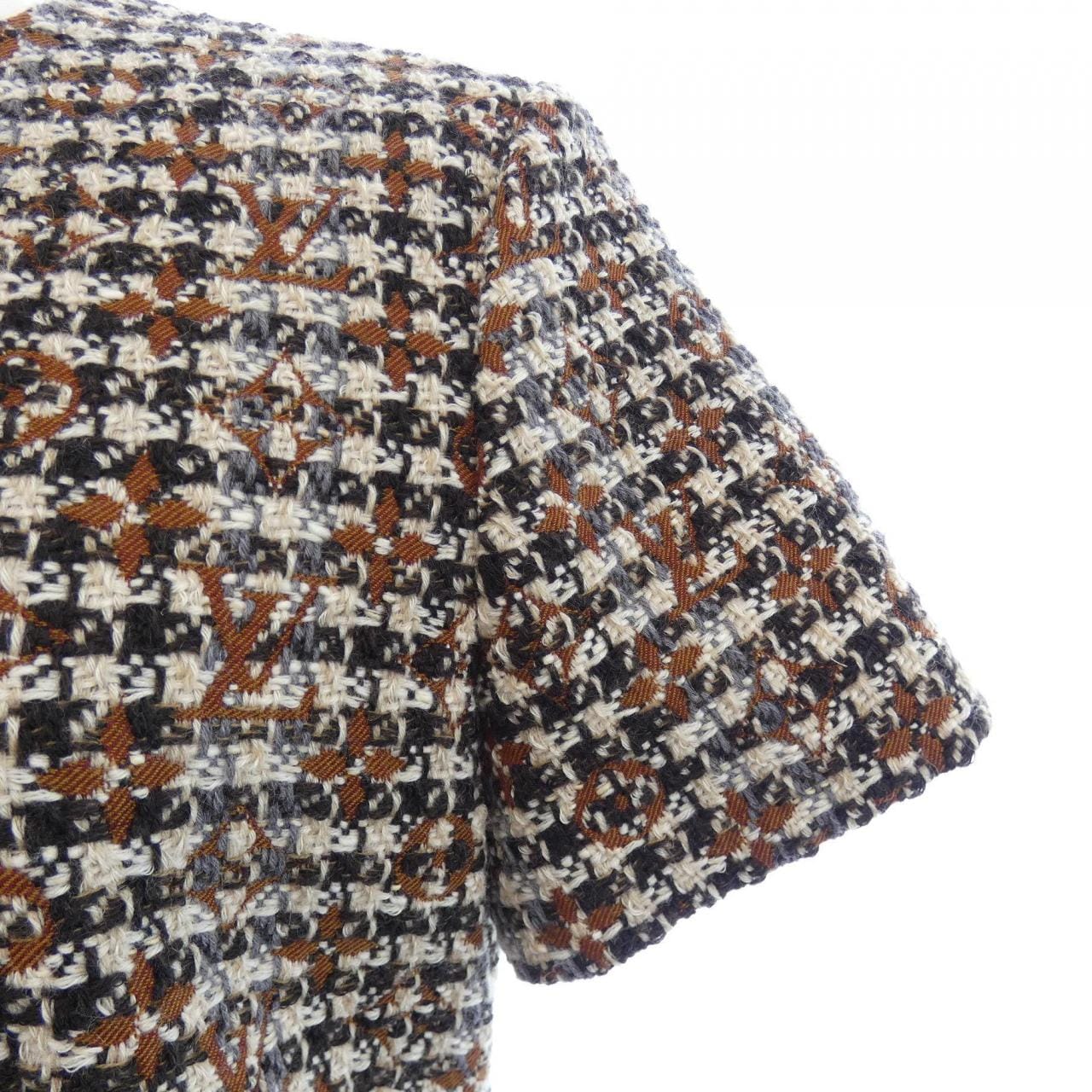 ルイヴィトン LOUIS VUITTON モノグラムツイードスケータードレス FNDR50JM9 ワンピース