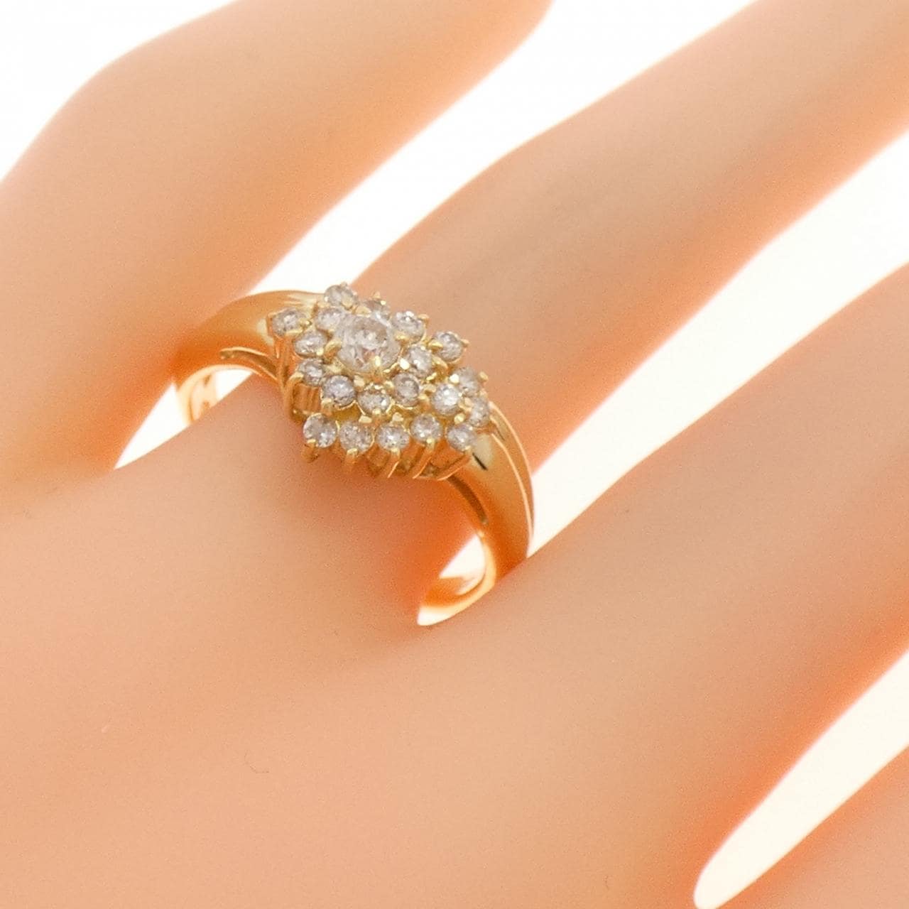 K18YG ダイヤモンド リング 0.48CT
