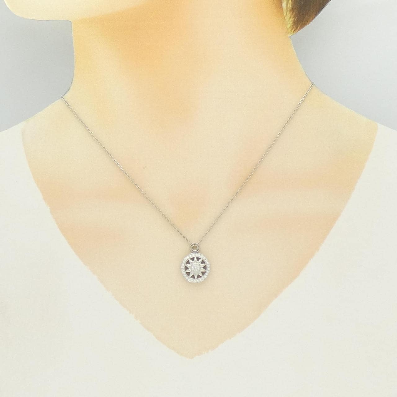 ハリーウィンストン ウィンストン ゲート ネックレス 0.14CT