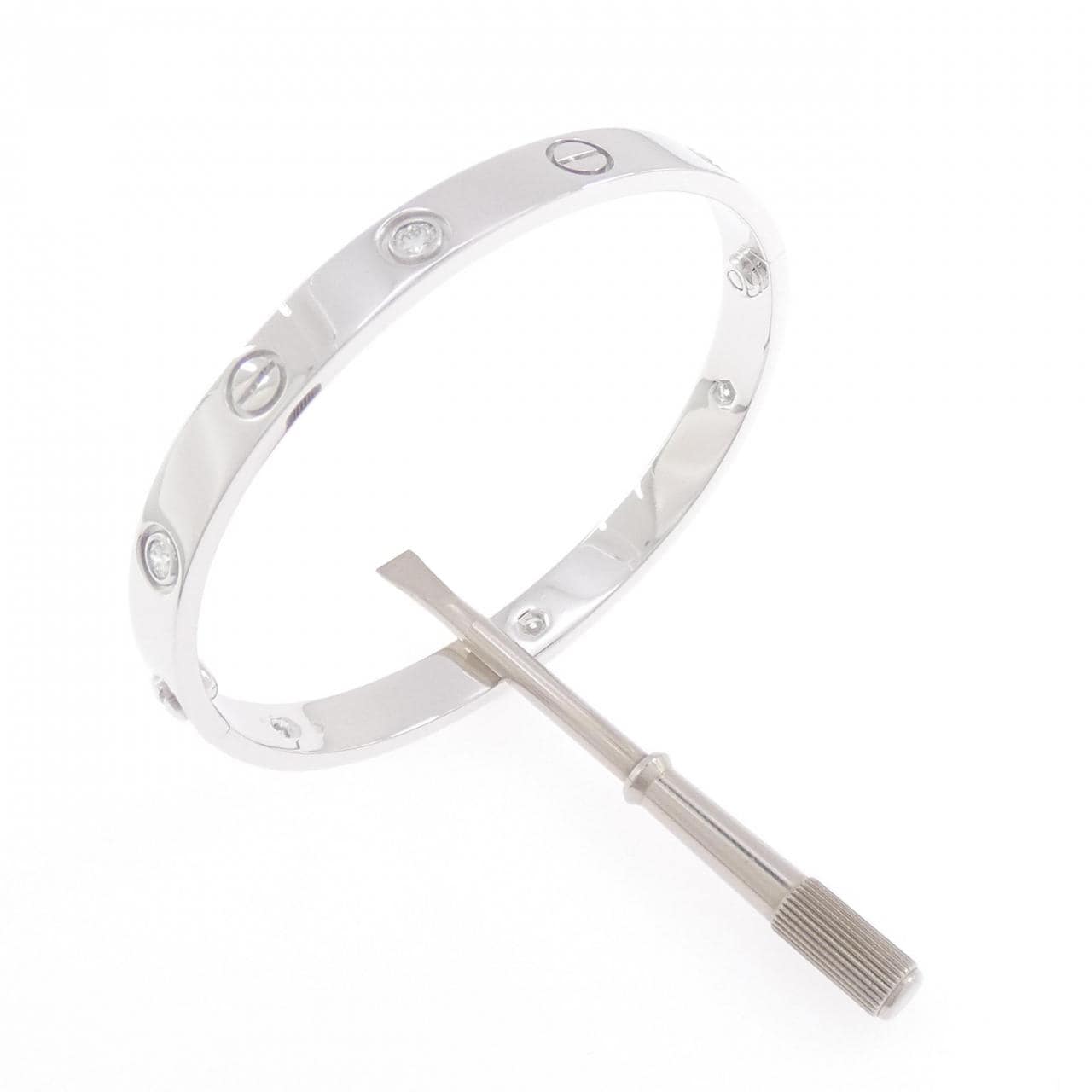 カルティエ ラブブレスレット ハーフダイヤ 6P