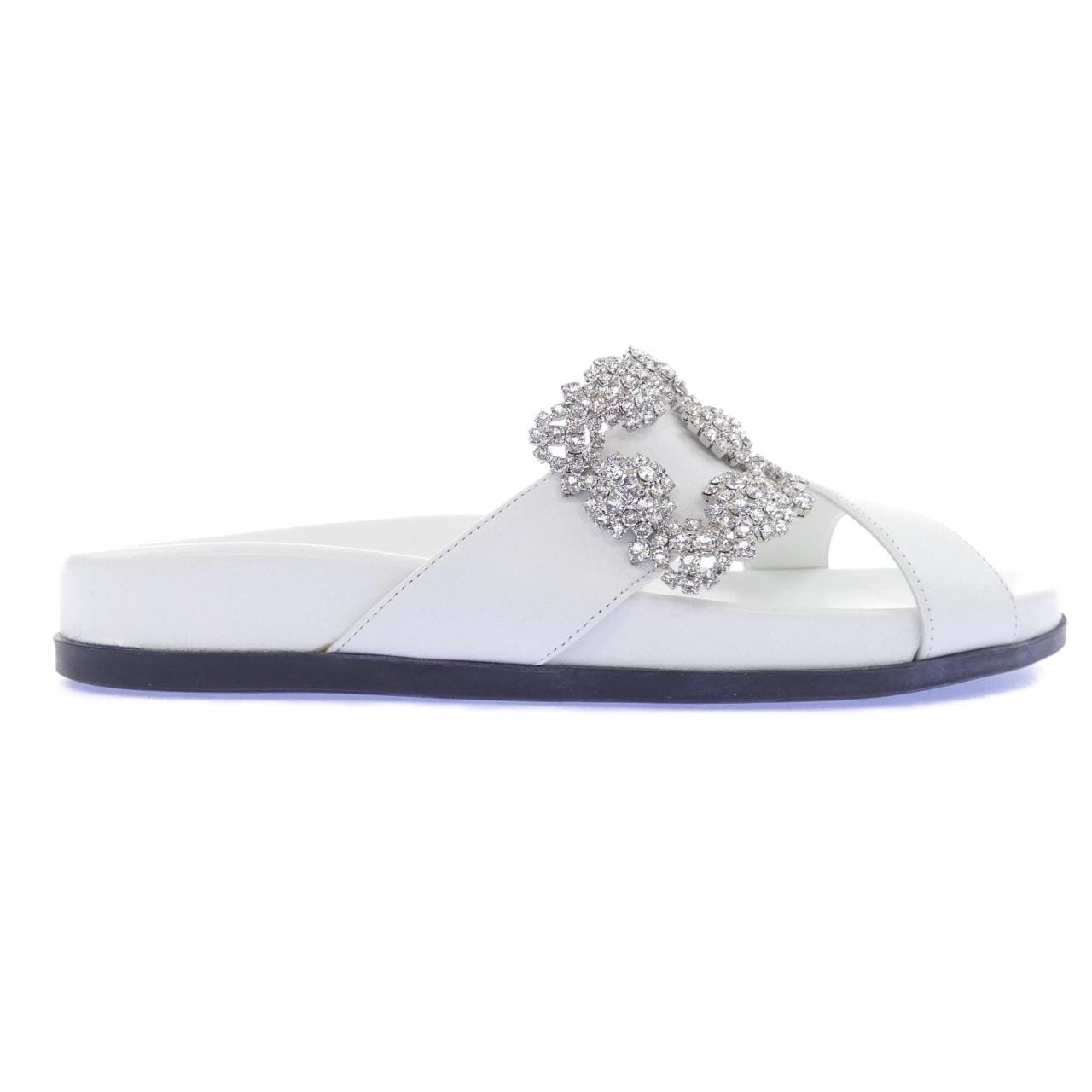 マノロブラニク MANOLO BLAHNIK CHILANGI チランギ ジュエルバックル サンダル
