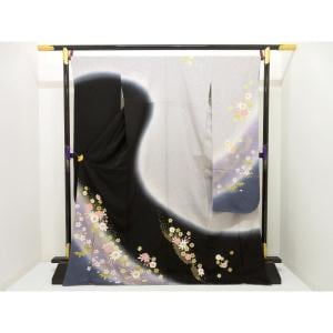 【未使用品】振袖　友禅金彩加工　ボカシ染