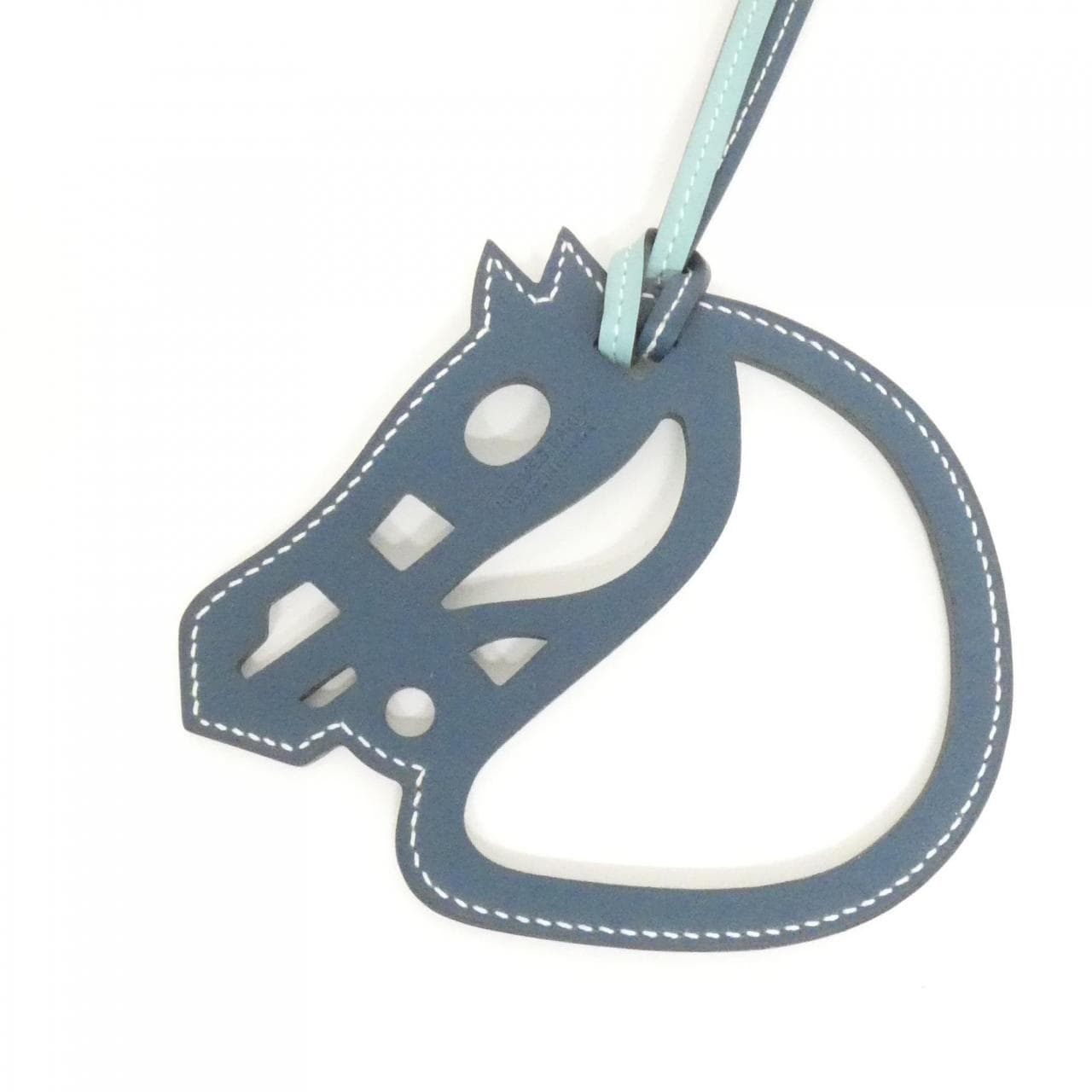 エルメス パドック シュバル バイカラー 067303CA バッグチャーム