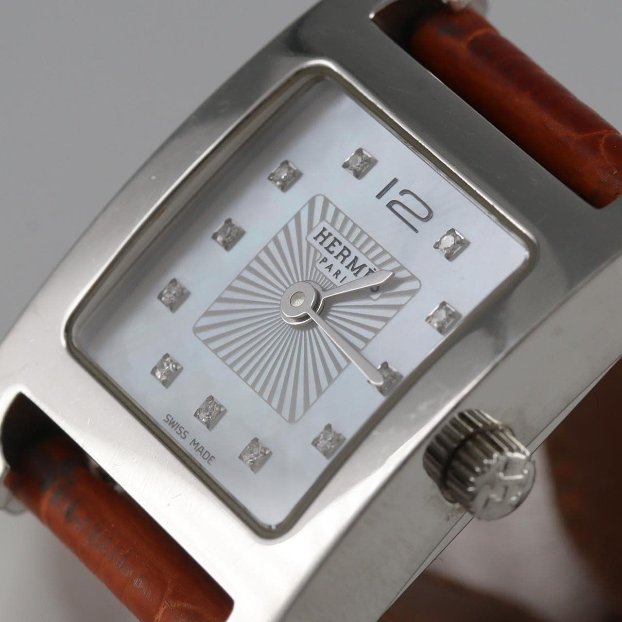 【ノーメンテナンス還元価格】エルメス Hウォッチ･11P HH1.210 SS クォーツ