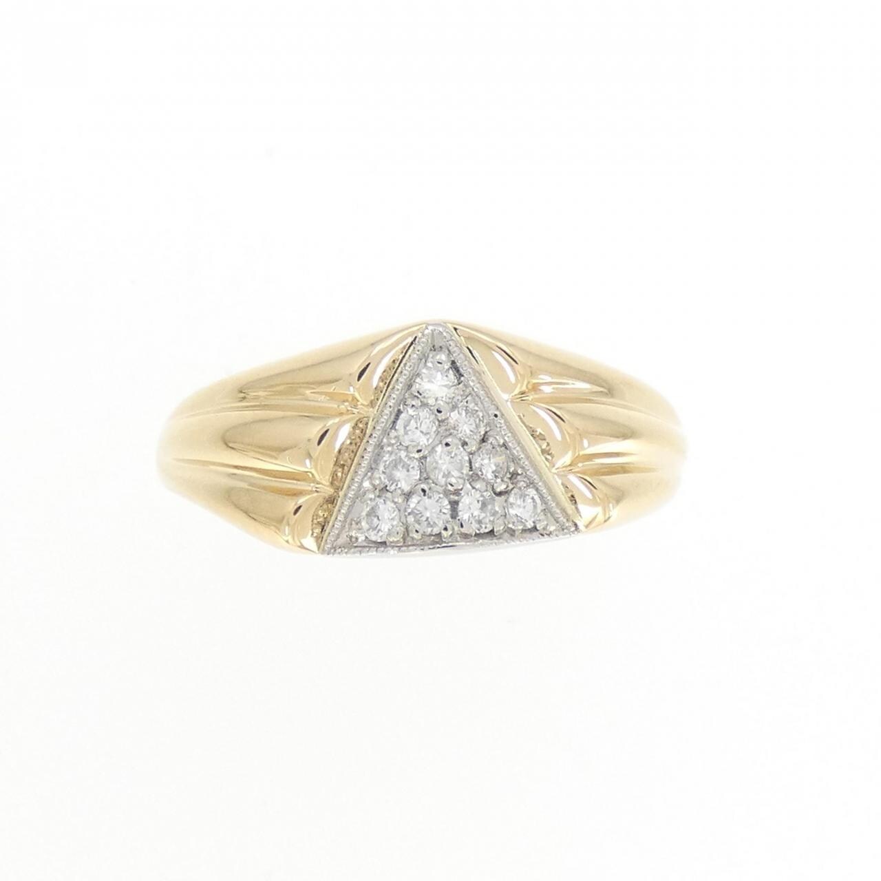 K18YG/PM ダイヤモンド リング 0.11CT