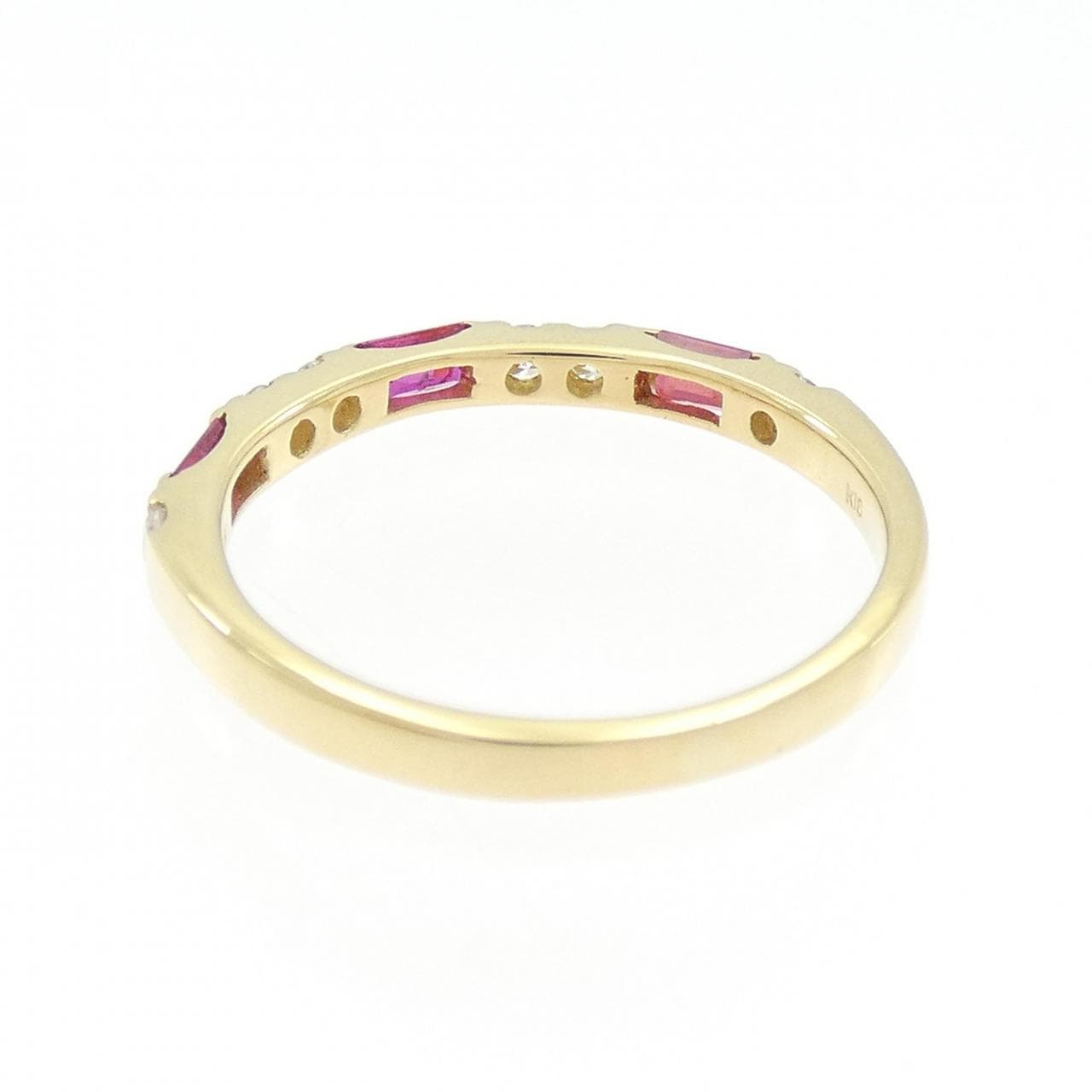 K18YG ルビー リング 0.24CT