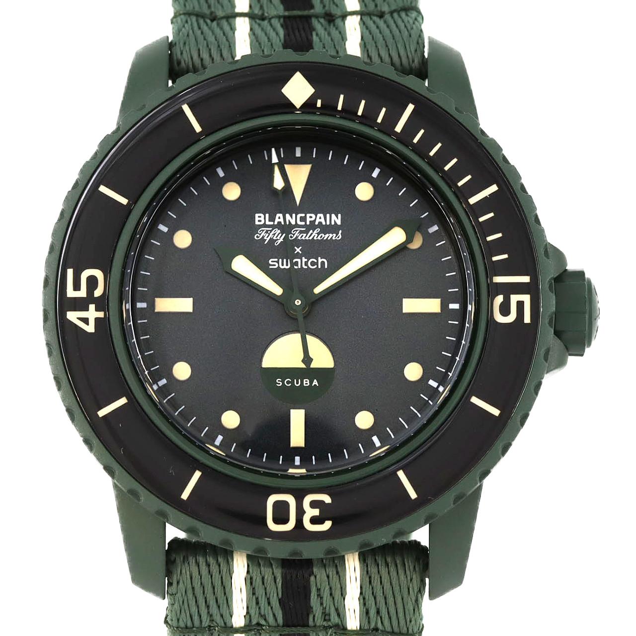 スウォッチ スウォッチ×ブランパン･フィフティファゾムス グリーンアビス S035G100 その他 自動巻