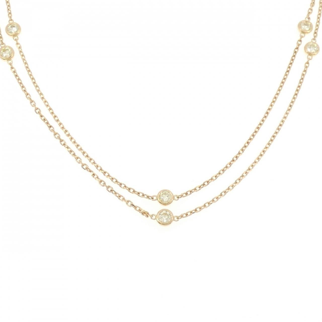 K18YG ダイヤモンド ネックレス 2.03CT