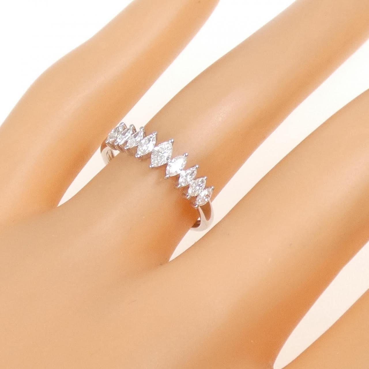 K18WG ダイヤモンド リング 0.45CT