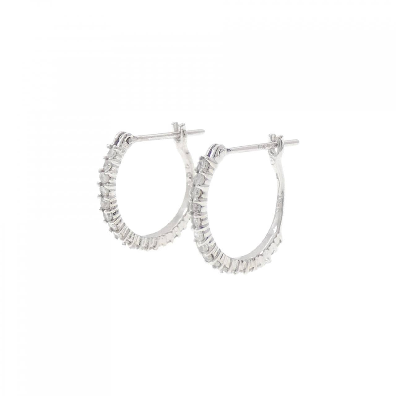 K18WG ダイヤモンド ピアス 0.20CT