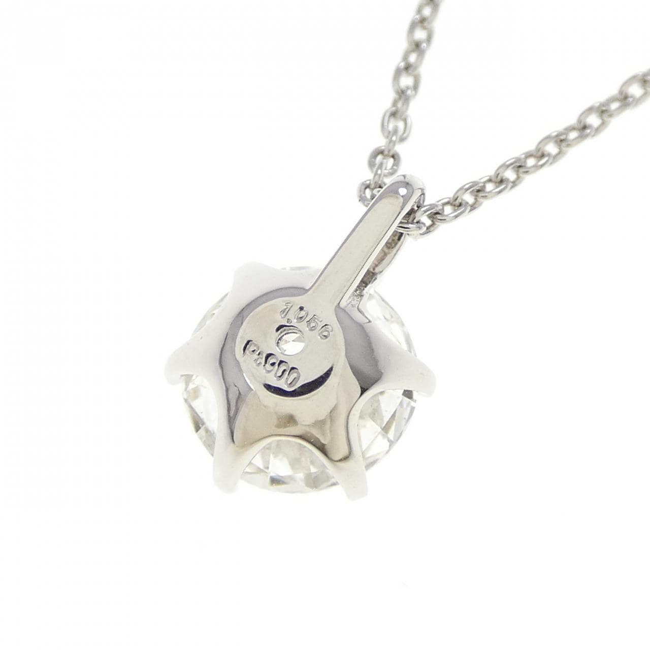 【リメイク】PT900/PT850 ソリティア ダイヤモンド ネックレス 1.056CT G SI1 VG