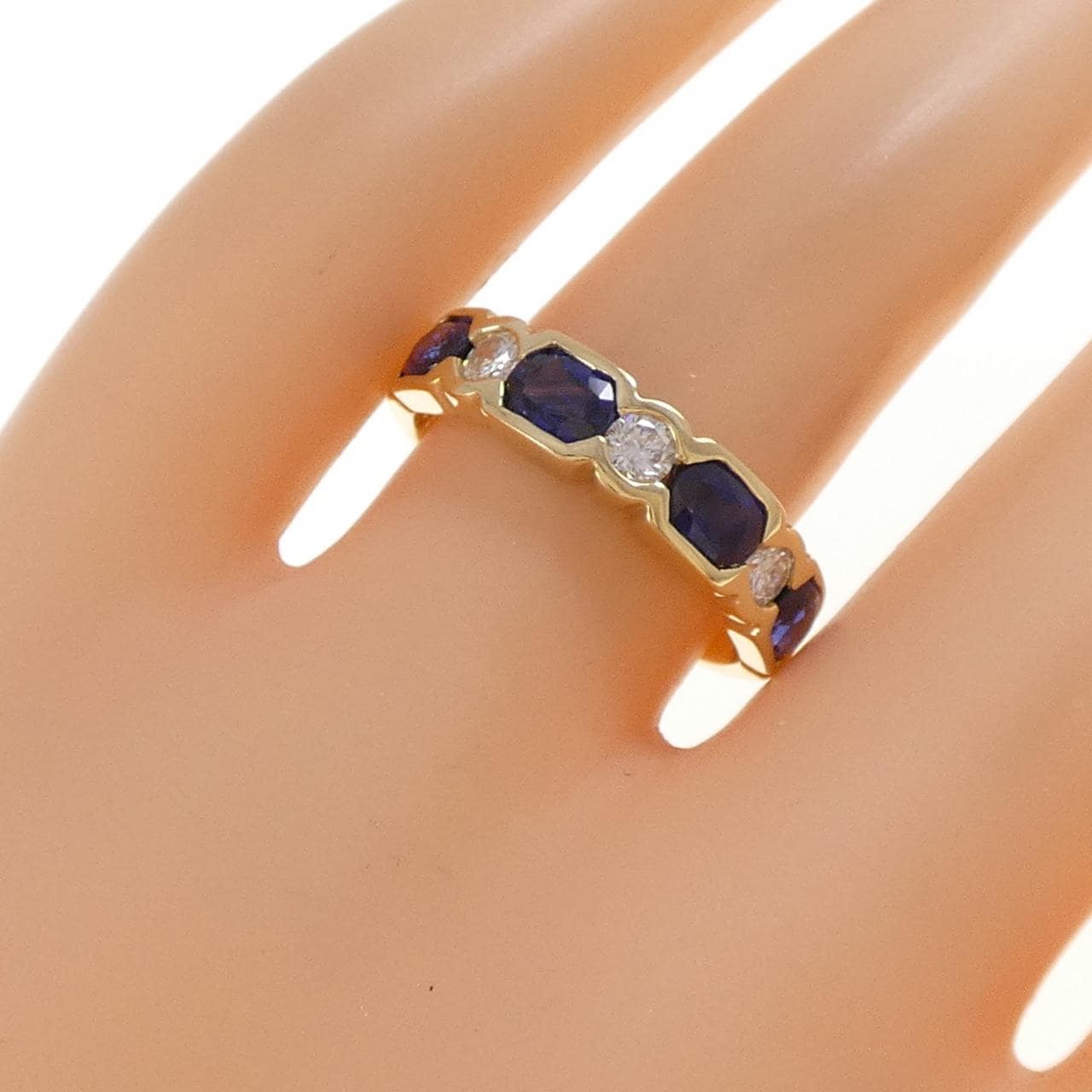 K18YG サファイヤ リング 1.63CT