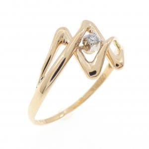 K18YG/PT ダイヤモンド リング 0.020CT