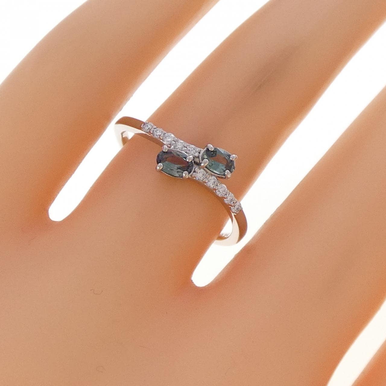 PT900 アレキサンドライト リング 0.24CT