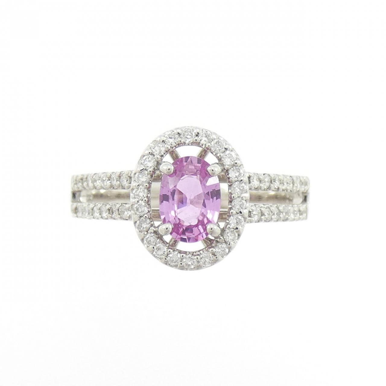 K18WG サファイヤ リング 0.54CT