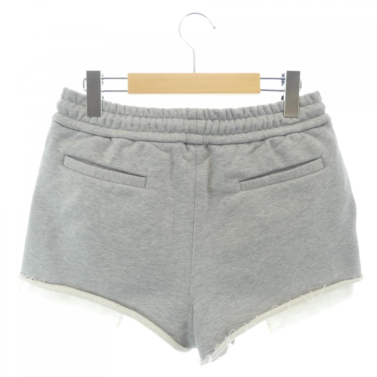 MIU MIU MIU MIU 棉質抓絨短褲 MIU MIU 標誌 MJP321 S000 15AU 短褲