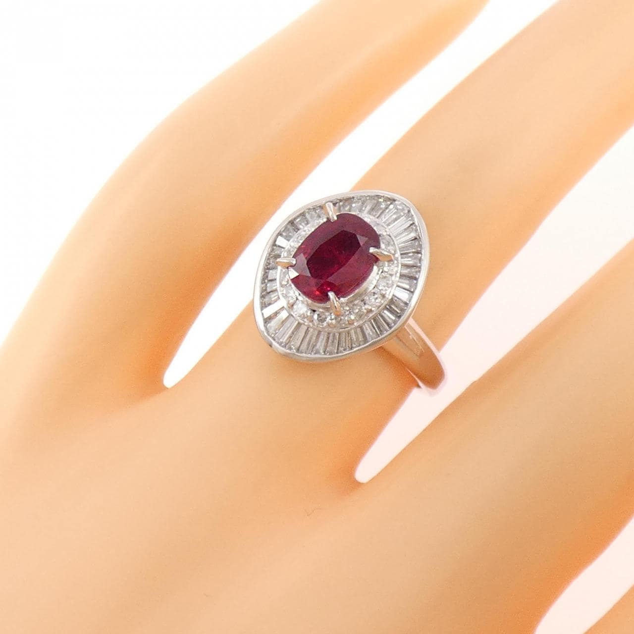 PT900 ルビー リング 1.14CT
