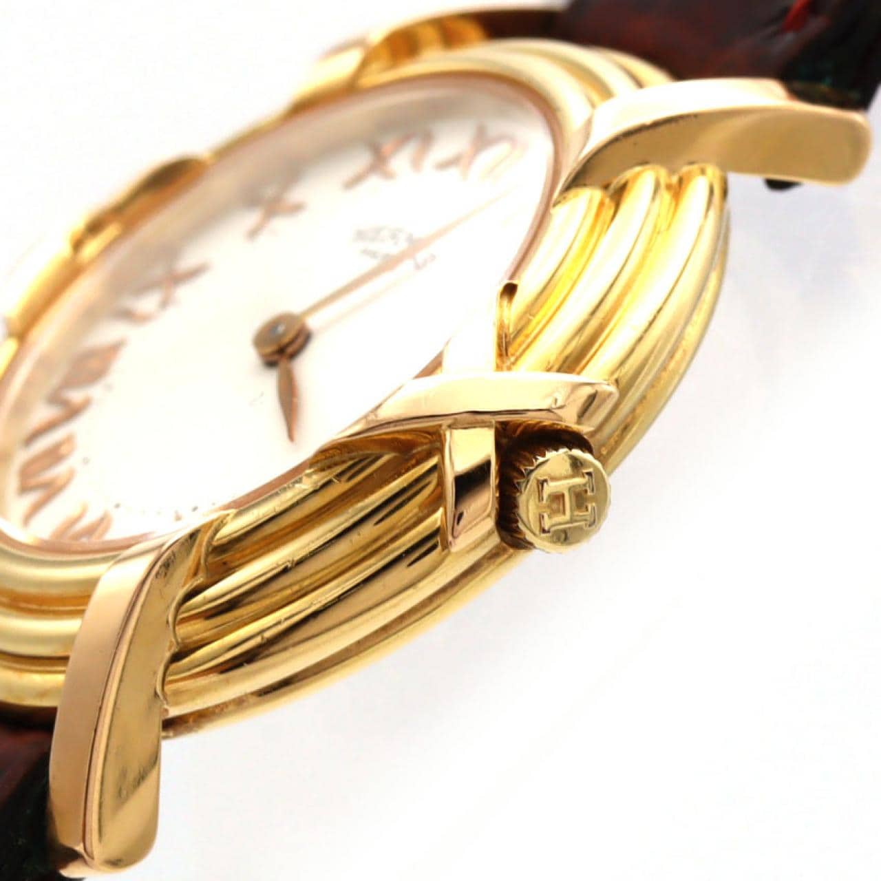 【ノーメンテナンス還元価格】エルメス ルバン YG YG クォーツ