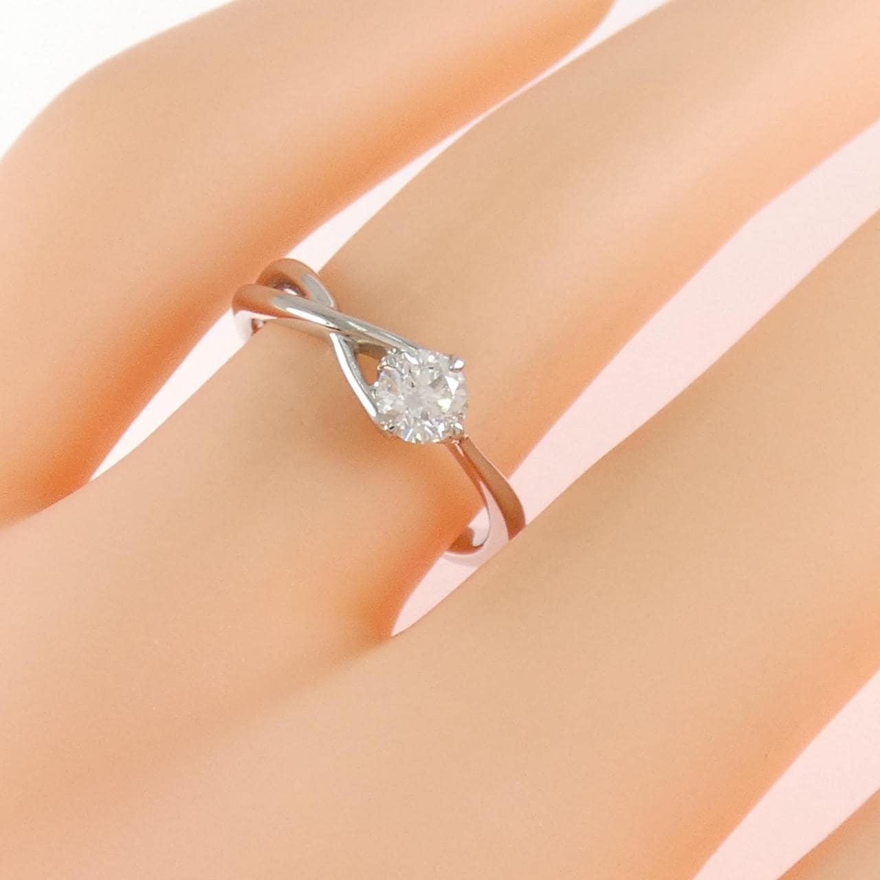 PT900 ダイヤモンド リング 0.303CT D VVS1 3EXT H&C