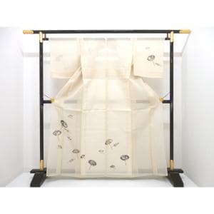 【未使用品】単衣　訪問着　紗紬織