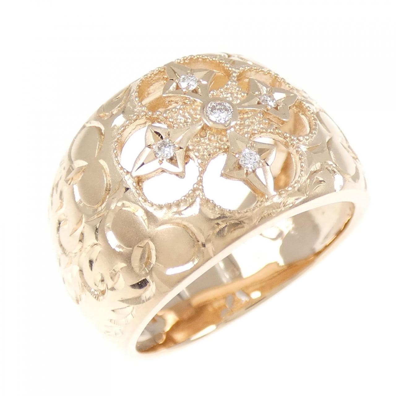 K18PG ダイヤモンド リング 0.05CT