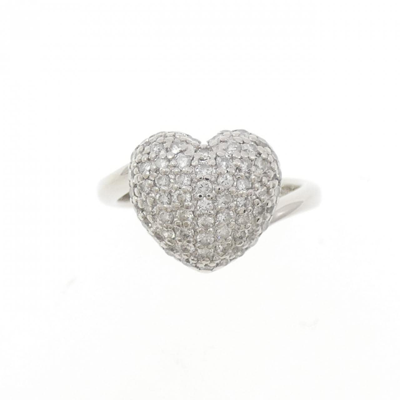 PT900 ハート ダイヤモンド リング 0.53CT