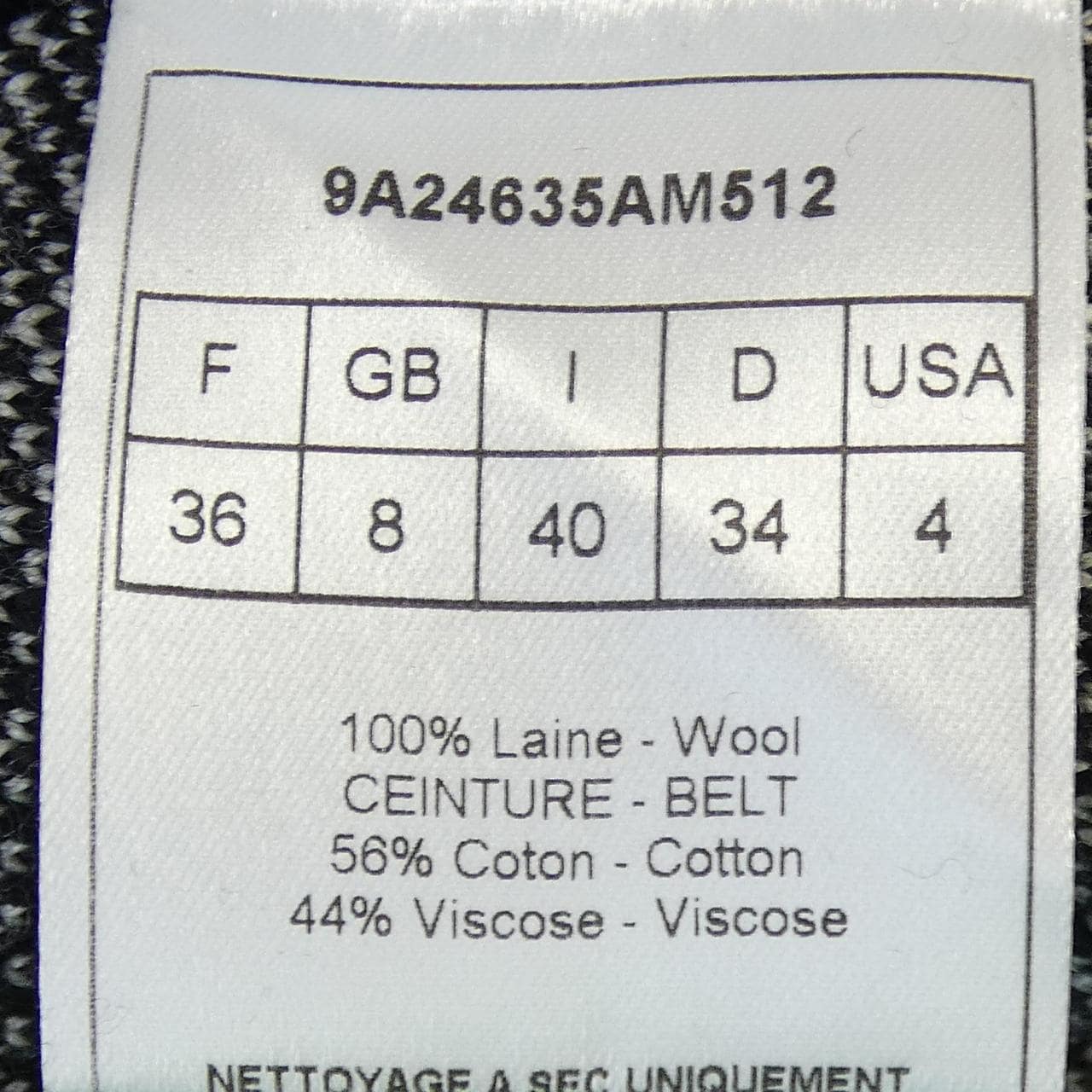 クリスチャンディオール CHRISTIAN DIOR 9A24635AM512 ワンピース