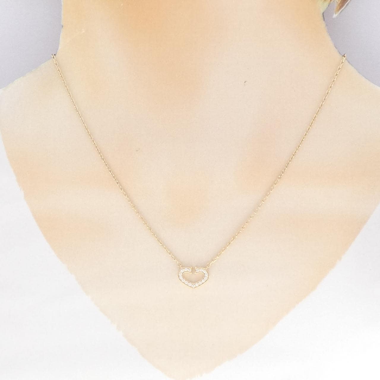 カルティエ Cハート ネックレス