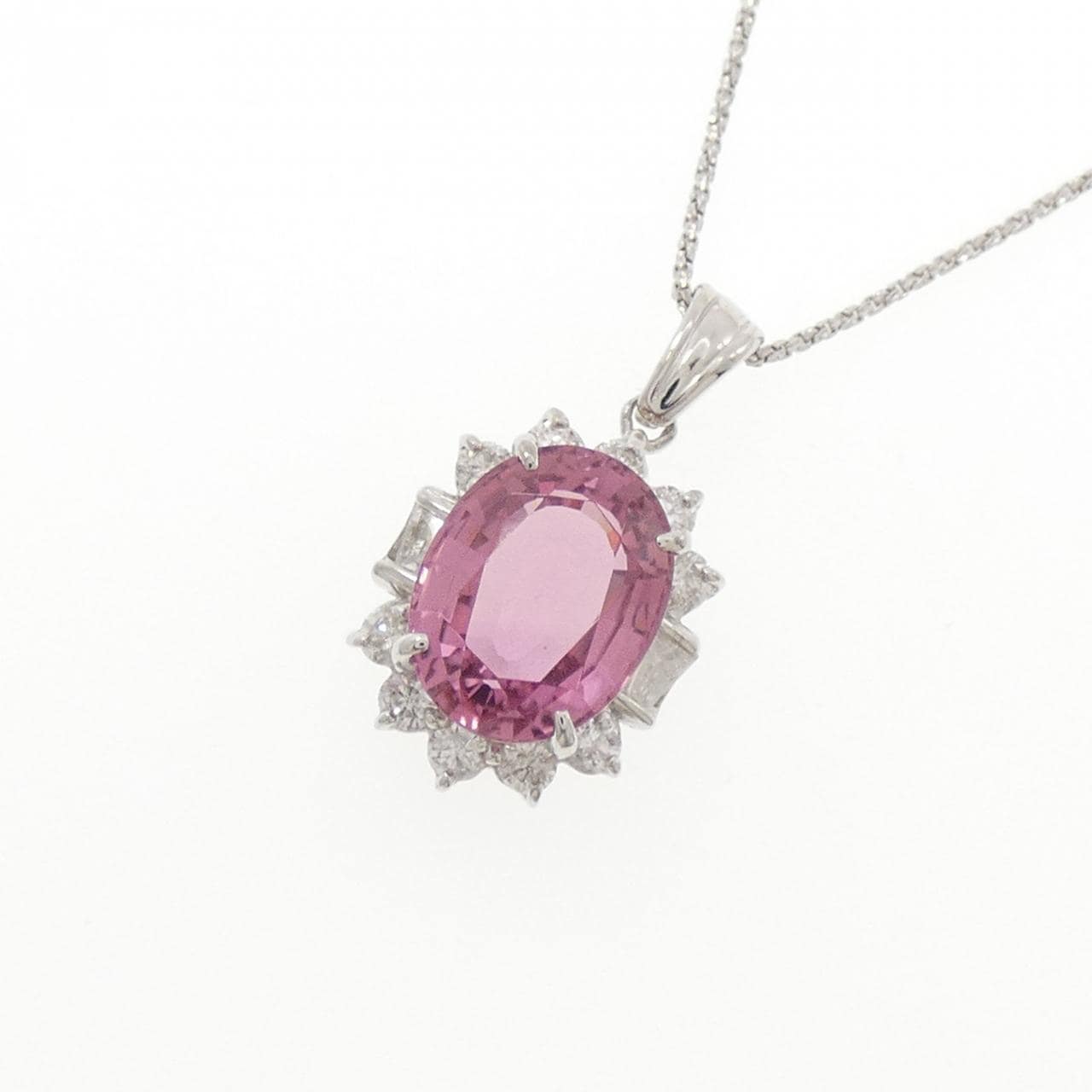 K18WG トルマリン ネックレス 3.74CT