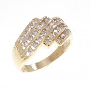 K18YG ダイヤモンド リング 0.50CT