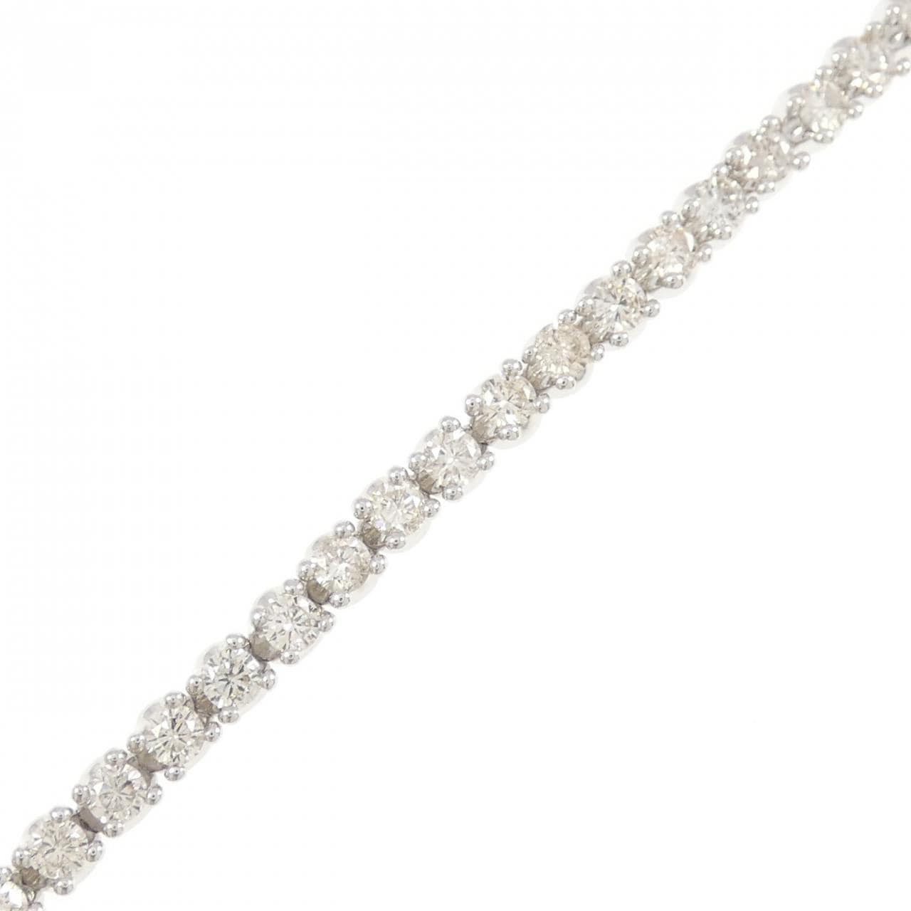 K18WG ダイヤモンド ブレスレット 3.32CT