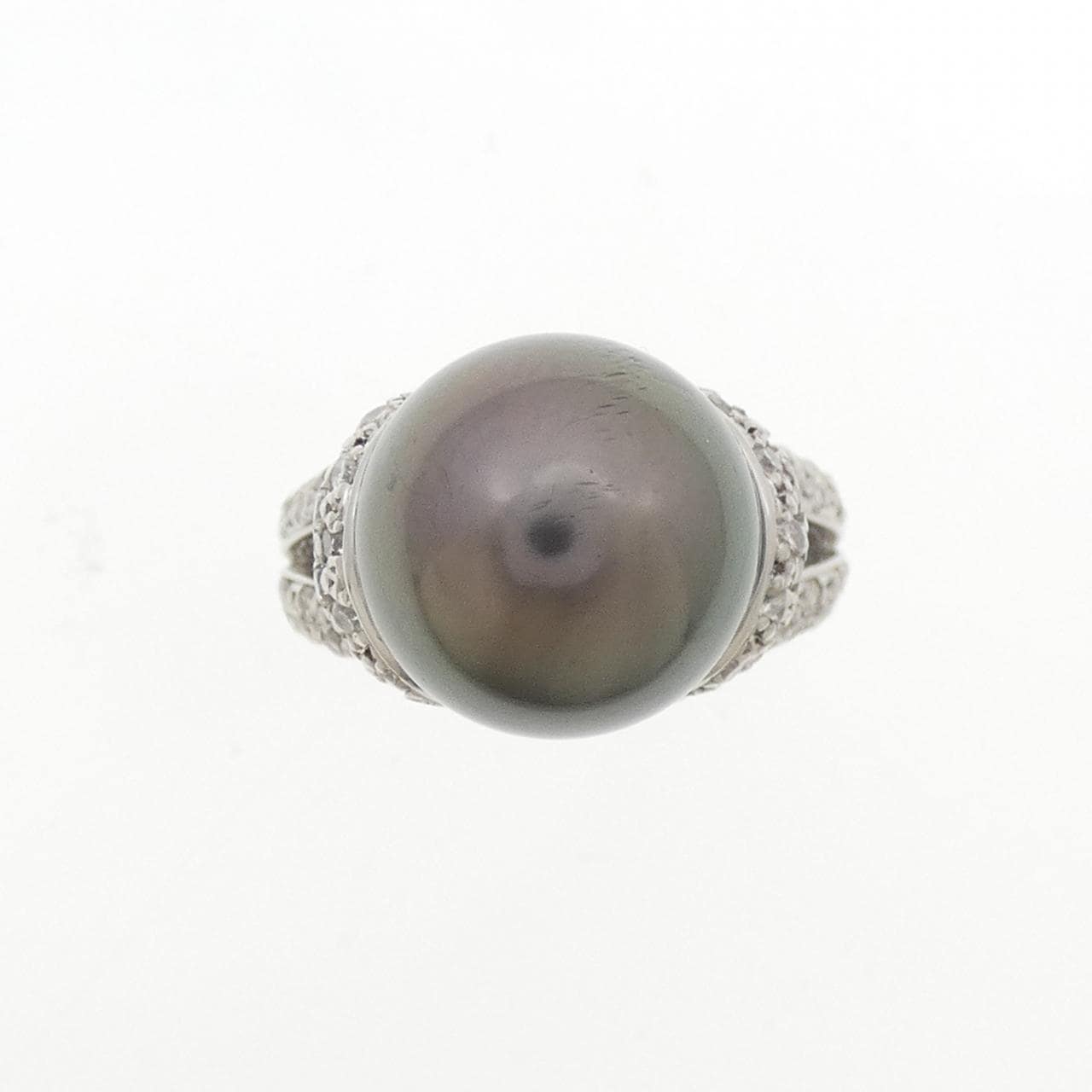 PT900 黒蝶パール リング 12.3mm