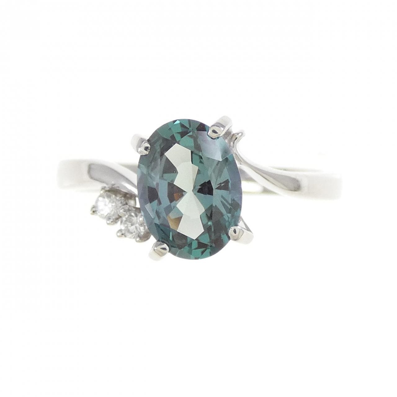 クレサンベール 合成アレキサンドライト リング 1.31CT
