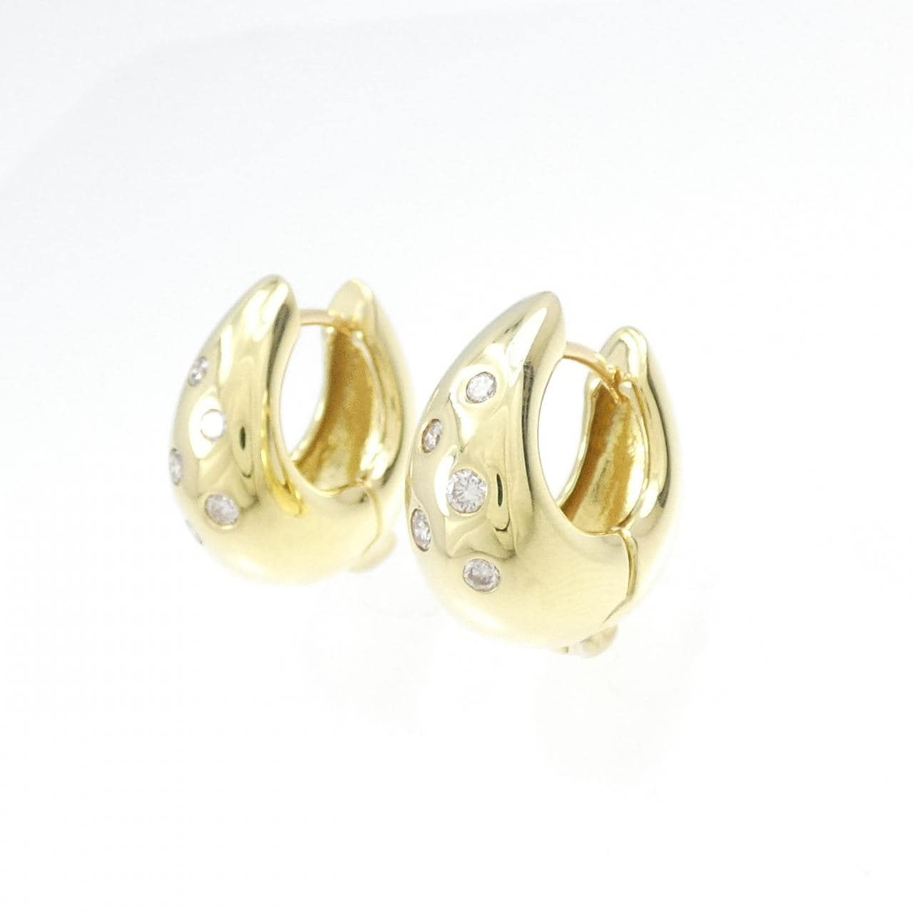 K18YG钻石耳环 0.26CT