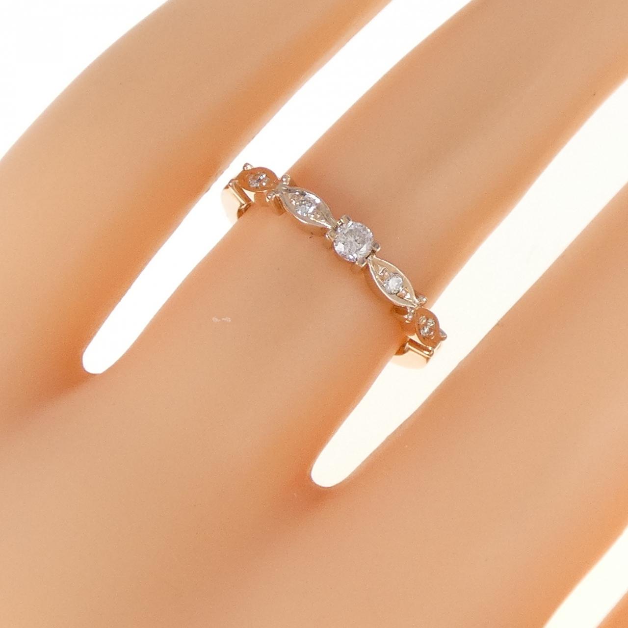 K18PG ダイヤモンド リング 0.14CT