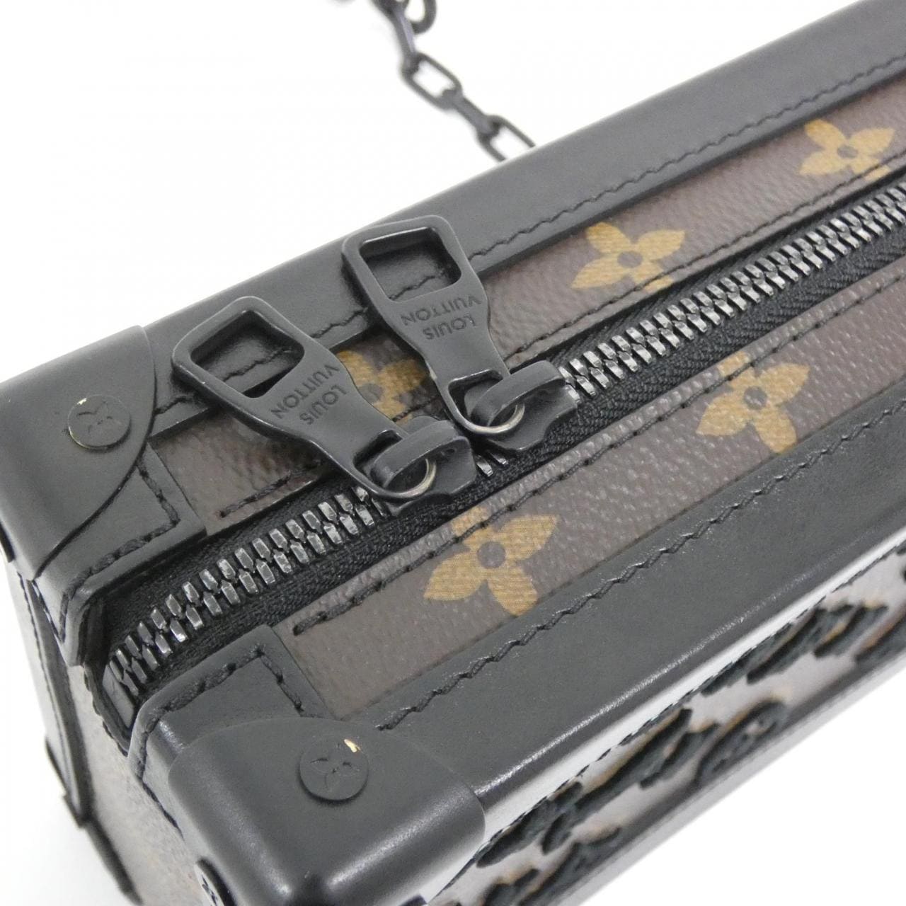 LOUIS VUITTON Monogram塔夫绸垂直柔软 Trunk M45044 单肩包