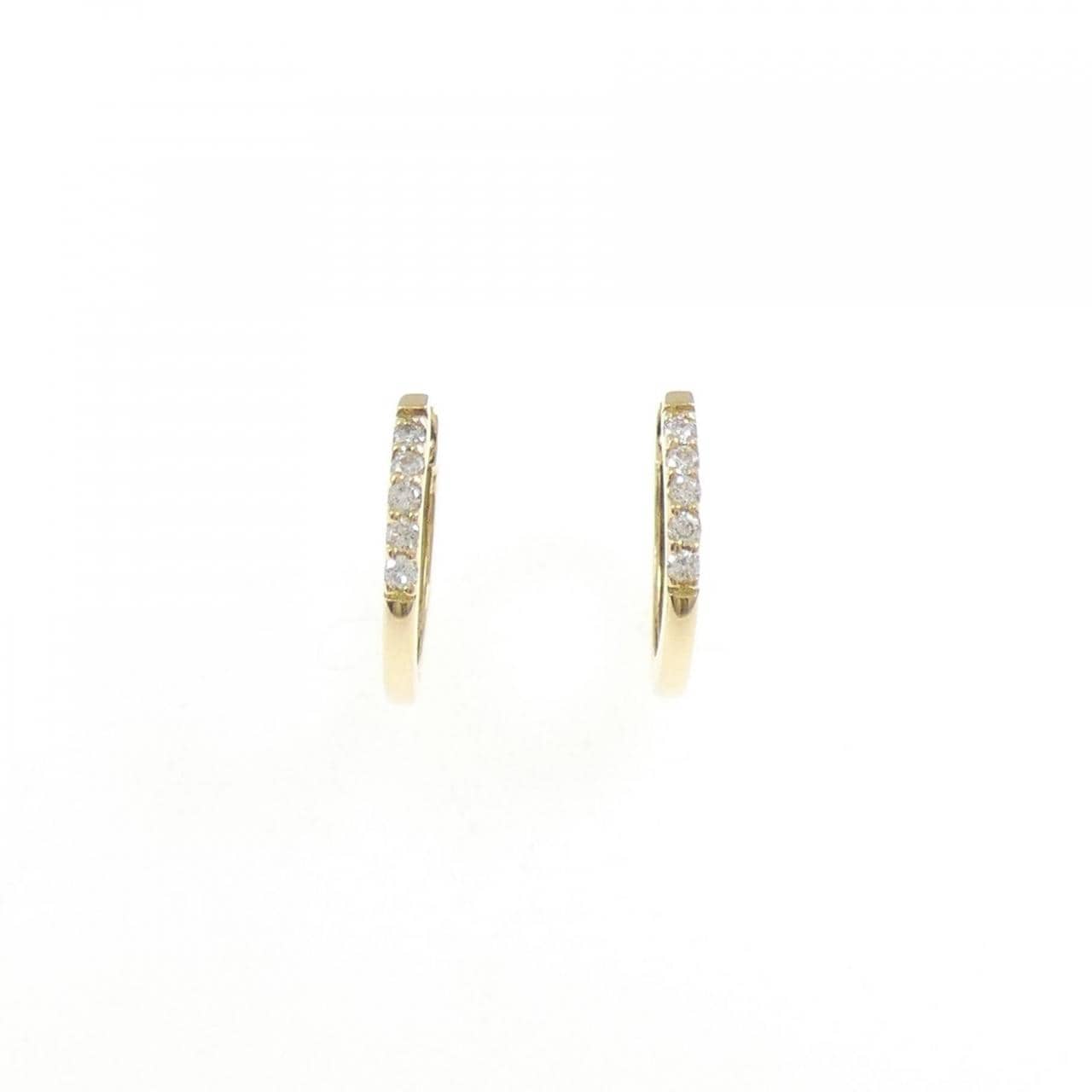 【リメイク】K18YG ダイヤモンド ピアス 0.10CT