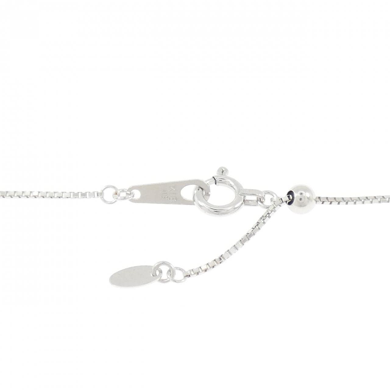 K18WG ダイヤモンド ネックレス 0.34CT