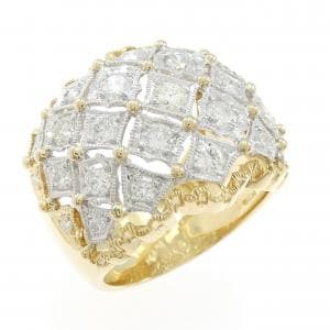 K18YG/PT900钻石戒指