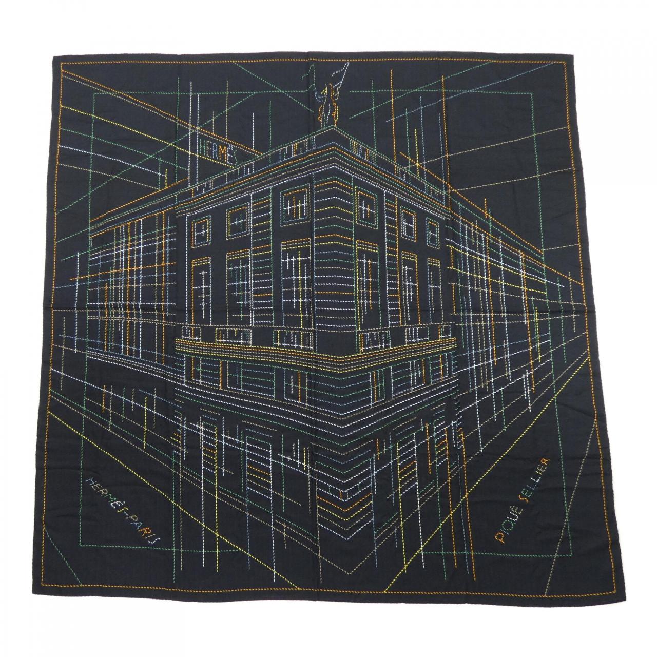 エルメス HERMES PIQUE SELLIER H242500S カレジェアン140 ショール