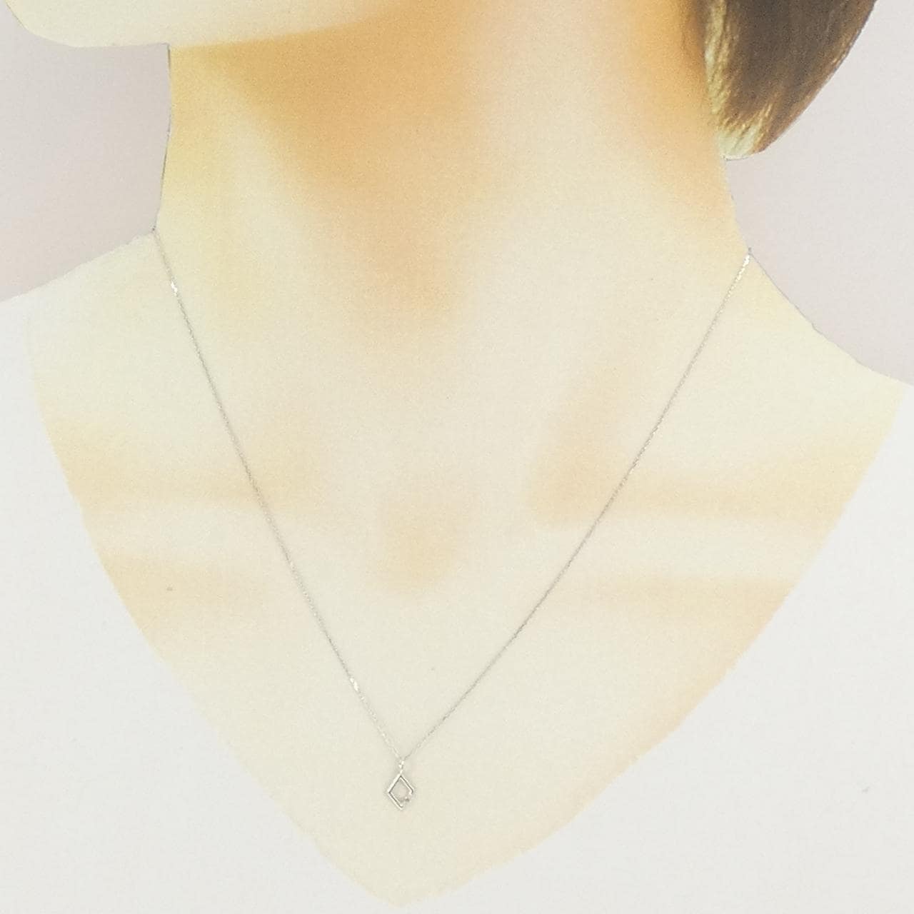 K10WG ダイヤモンド ネックレス