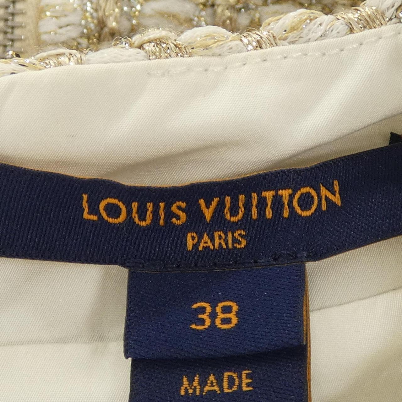 ルイヴィトン LOUIS VUITTON ルレックスツイードテーパードボックストップ FOTP98UZ9 トップス