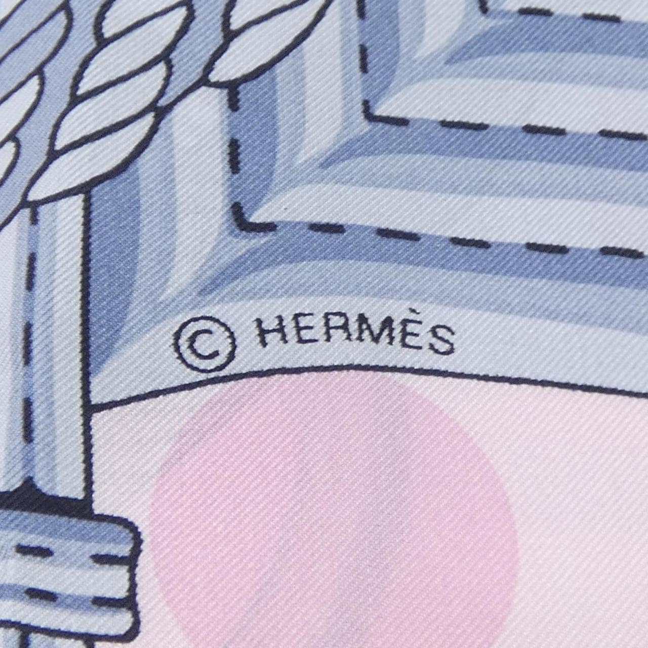 エルメス HERMES CLIC CLAC A POIS カレジェアン140. ショール